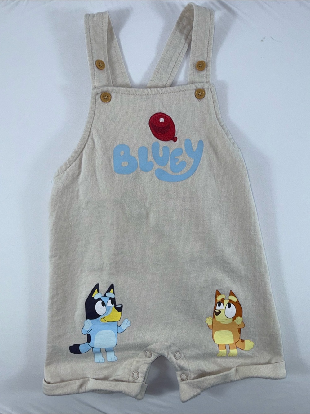 Bluey 24M Bluey & Bingo Unisex Toddler Graphic Shortalls